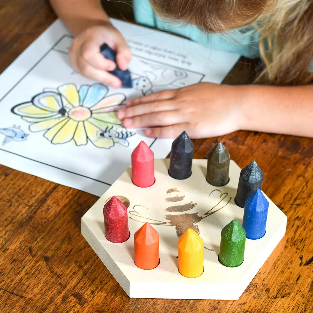 Handmade Wooden Crayon Caddy – Hank's Apothecary