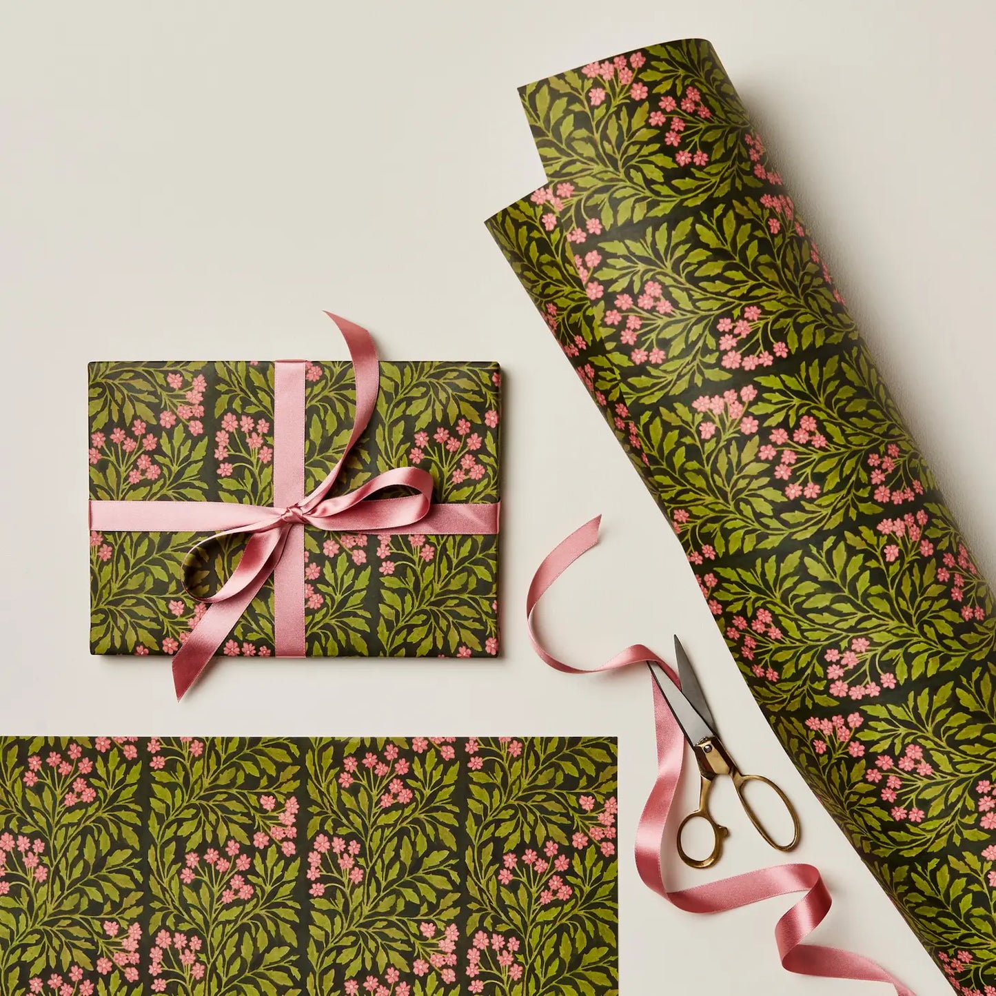 Wrapping Paper Sheet | Green Flora