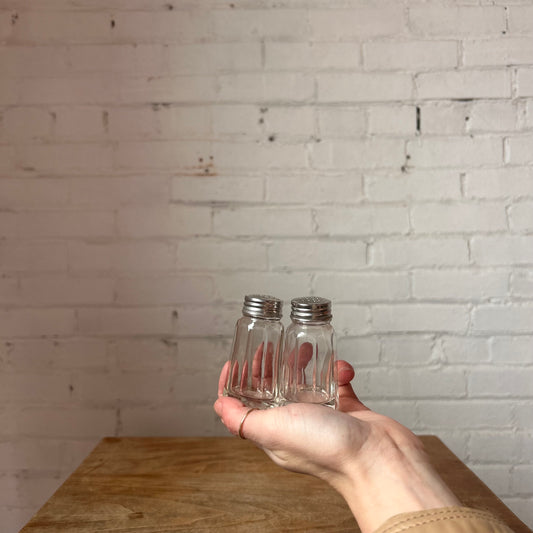 Glass Salt & Pepper Shakers