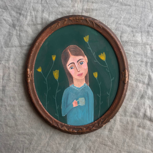 Miss Tulip | Original Framed Painting