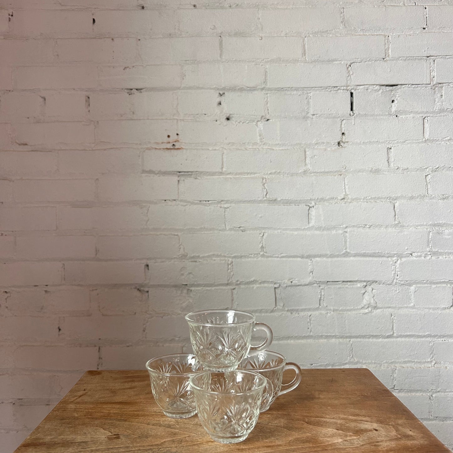 Vintage Glass Punch Cups | Set of 4