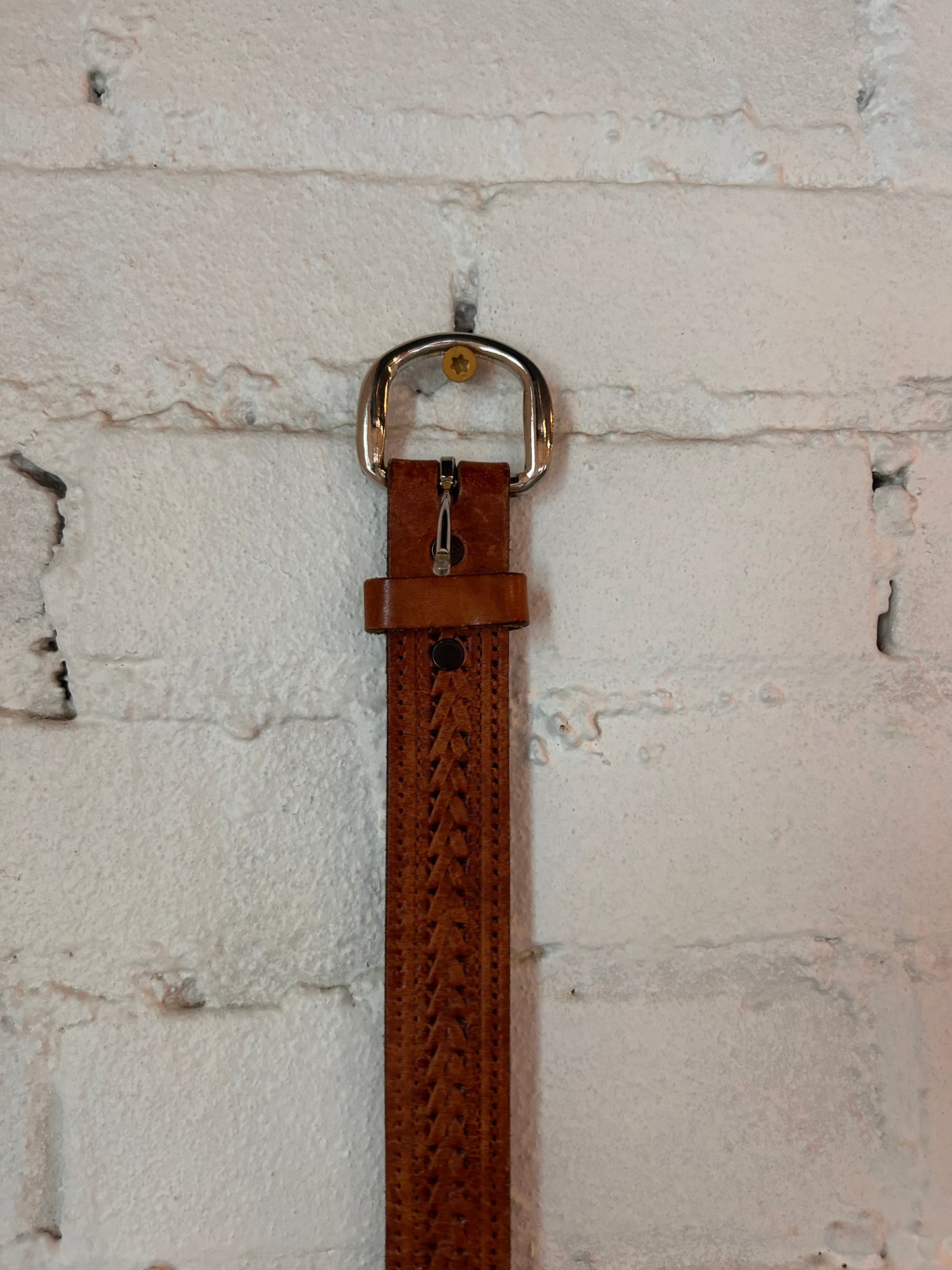 Brown Leather Belt | Size 38