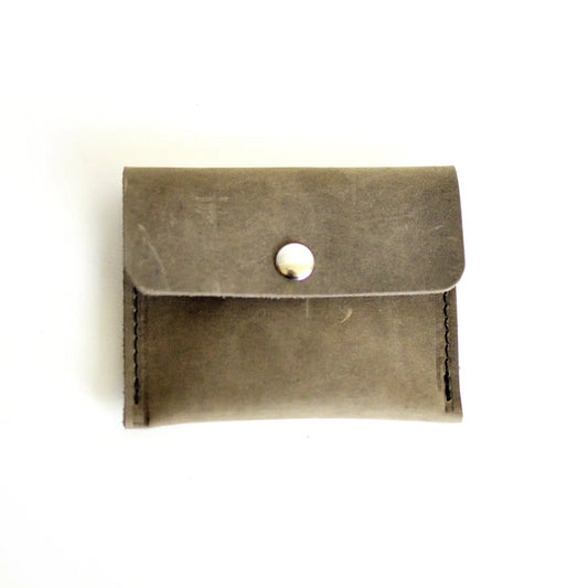 Mini Leather Wallet | Slate